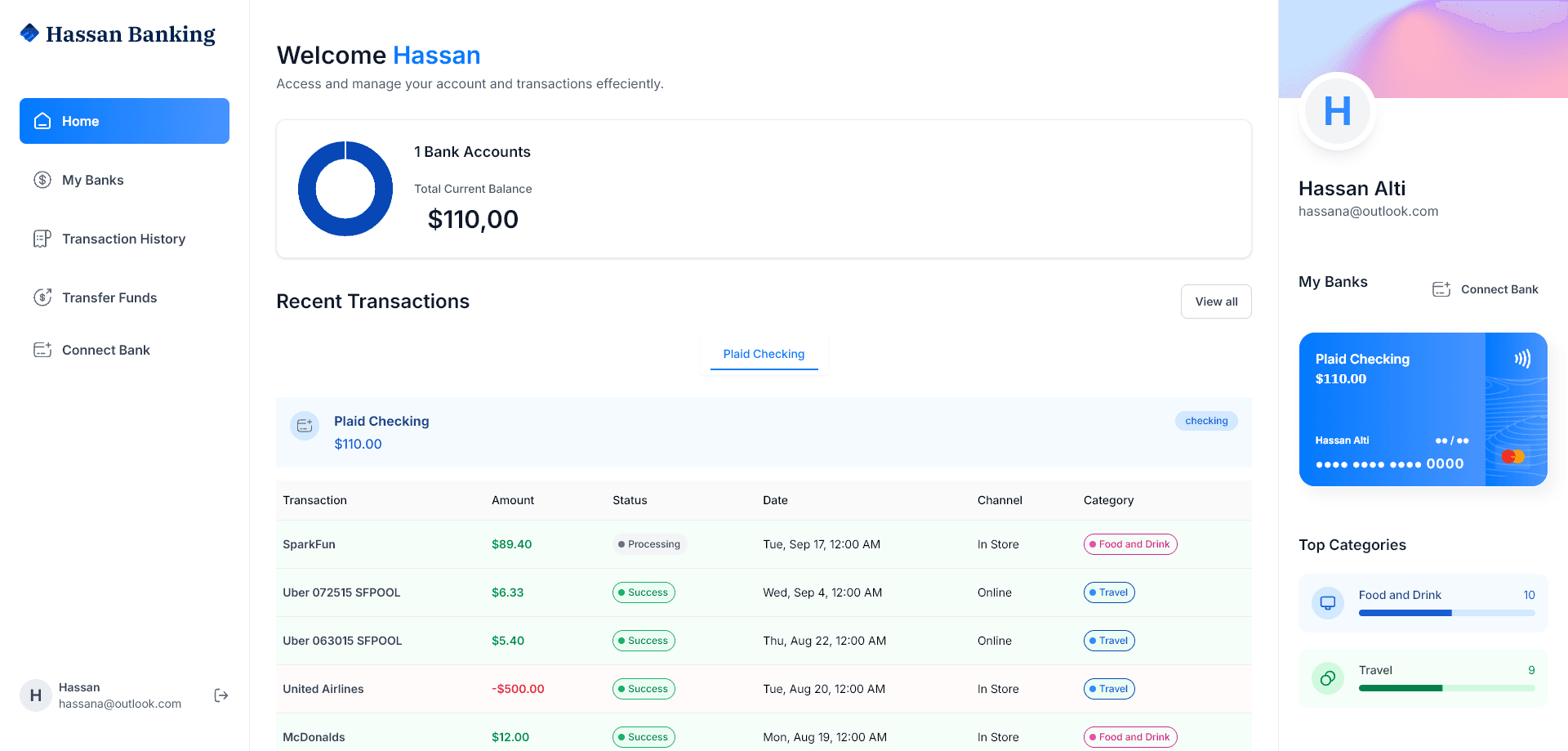 NextJs Banking App